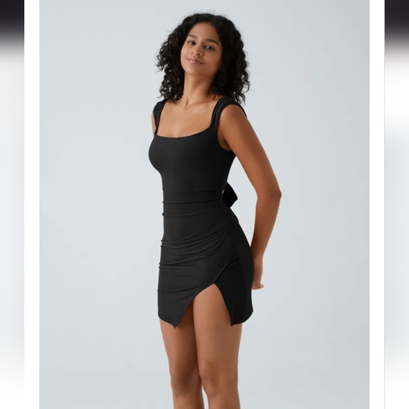 Halara Ruched TieBack BodyCon Mini Dress - Picture 4 of 6